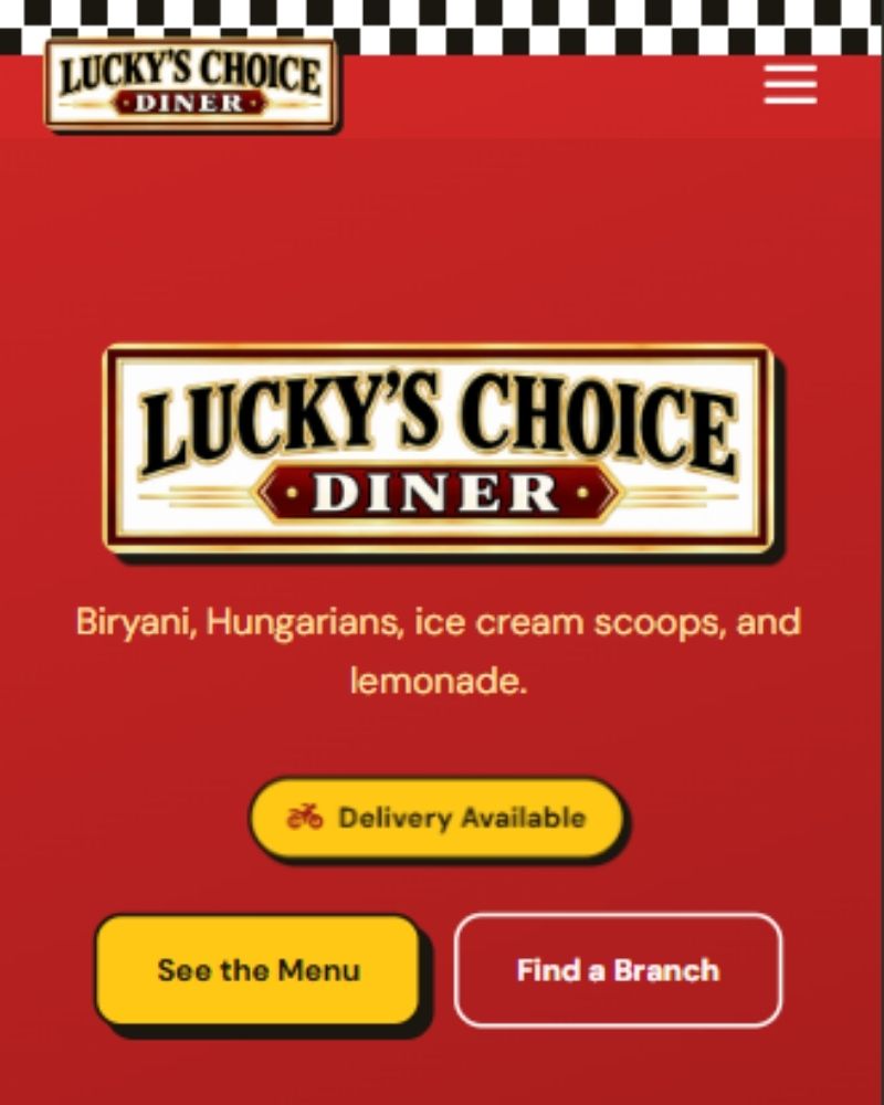Lucky's Choice website