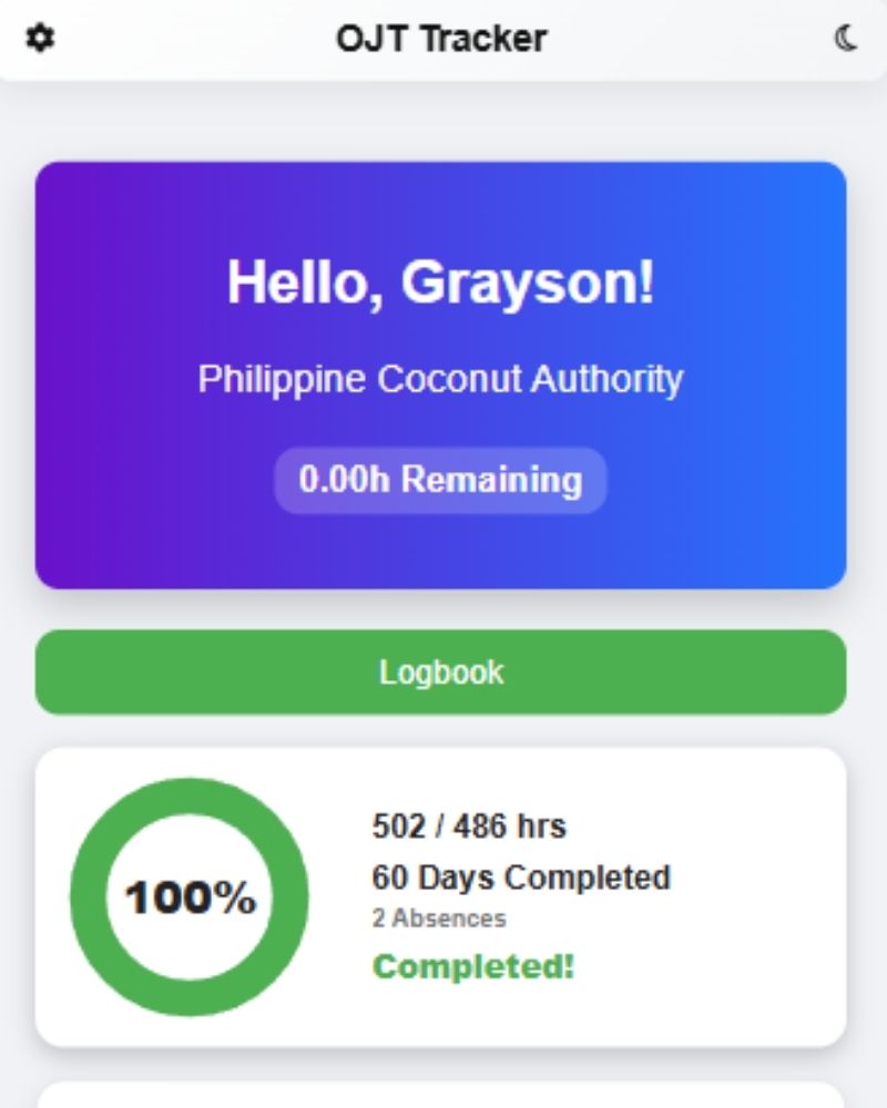 OJT Tracking